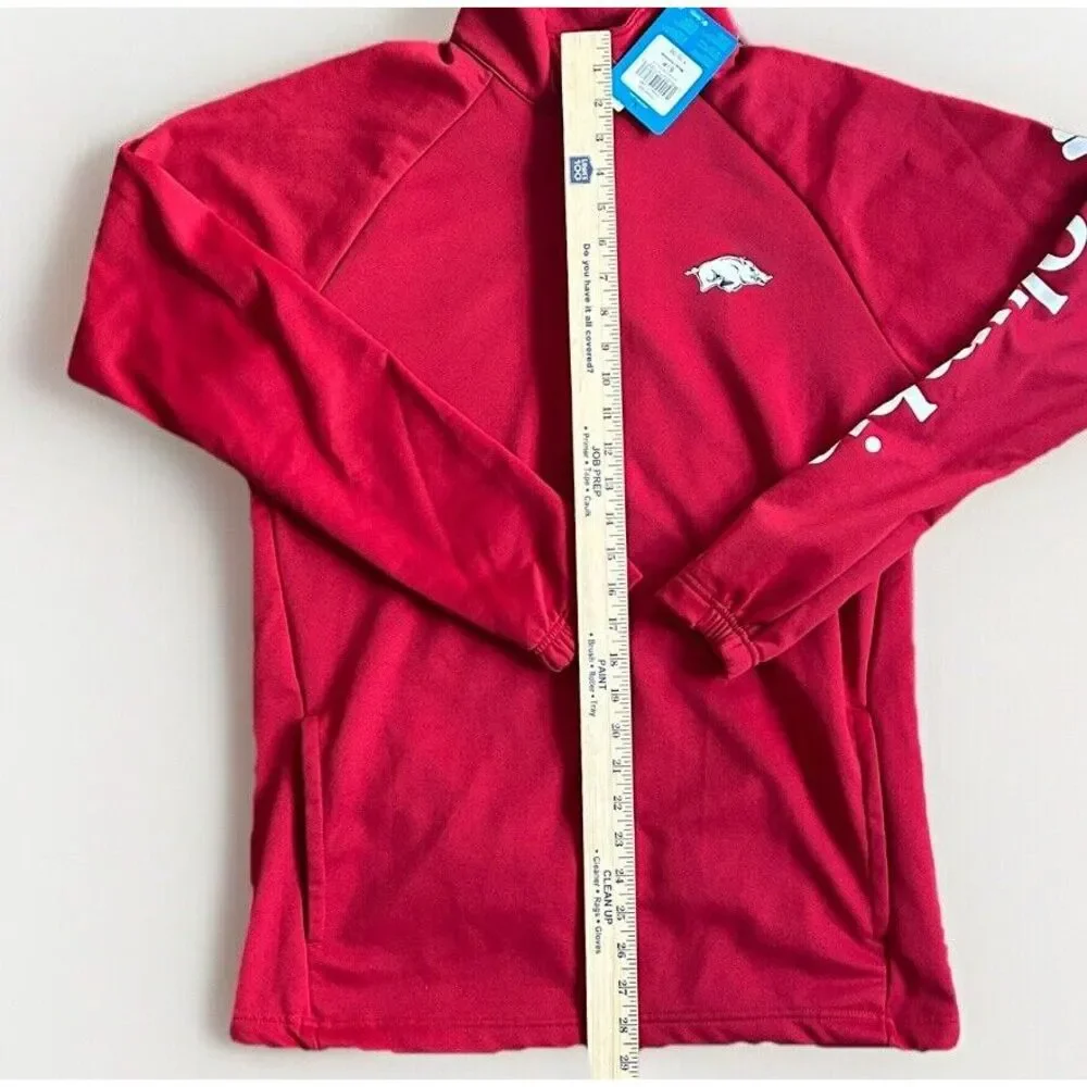 Columbia Men's S Arkansas Razorbacks Terminal Tackle Fleece Quarter-Zip‎ Jacket